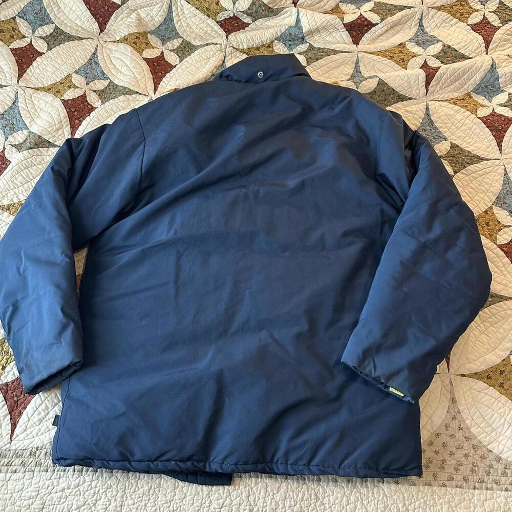 1970s vintage navy blue Woolrich puffer chore coat size L - Picture 6 of 6